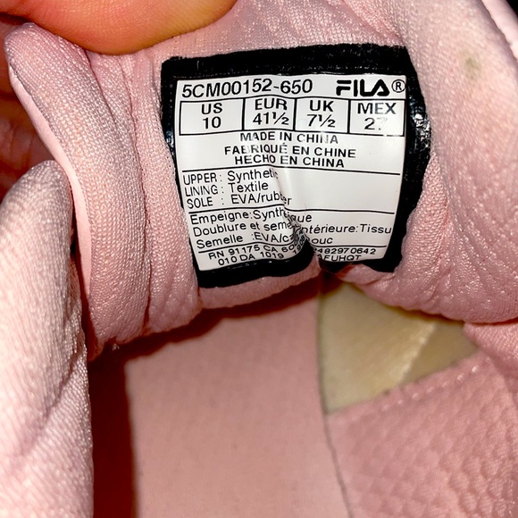 Fila Machu Pink Classic Sneakers Size 10 shoes retro - Picture 10 of 10